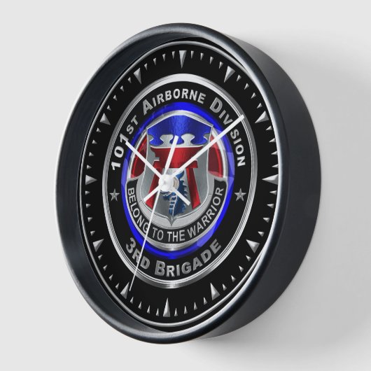 第101空挺師団第3旅団 壁時計 (傾斜)
