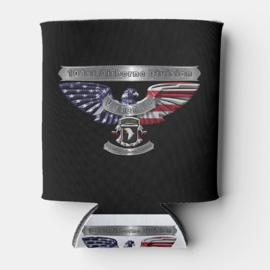 第101空挺師団誇りを持った「任務を果たしていること」 缶クーラー (正面)