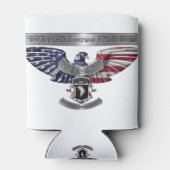 第101空挺師団誇りを持った「任務を果たしていること」 缶クーラー (裏面)