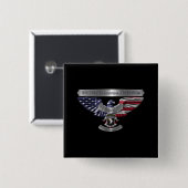 第101空挺師団誇りを持った「任務を果たしていること」 缶バッジ (正面&裏面)