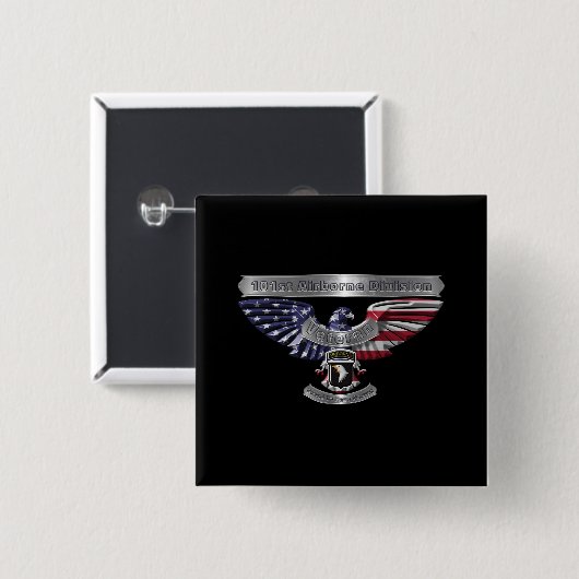 第101空挺師団誇りを持った「任務を果たしていること」 缶バッジ (正面&裏面)