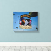 第101空挺師団退役軍人は湾岸戦争を回避 キャンバスプリント (インサイチュ (ウッドフロア))