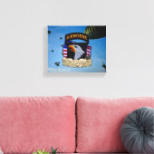 第101空挺師団退役軍人は湾岸戦争を回避 キャンバスプリント (インサイチュ (リビング))