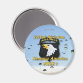 第101空挺師団退役軍人は磁石を保護 マグネット (正面/裏面)