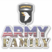 第101空挺師団陸軍科 シール (正面)