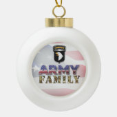 第101空挺師団陸軍科 セラミックボールオーナメント (正面)