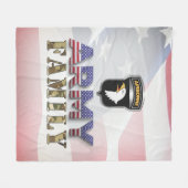 第101空挺師団陸軍科 フリースブランケット (正面(横))