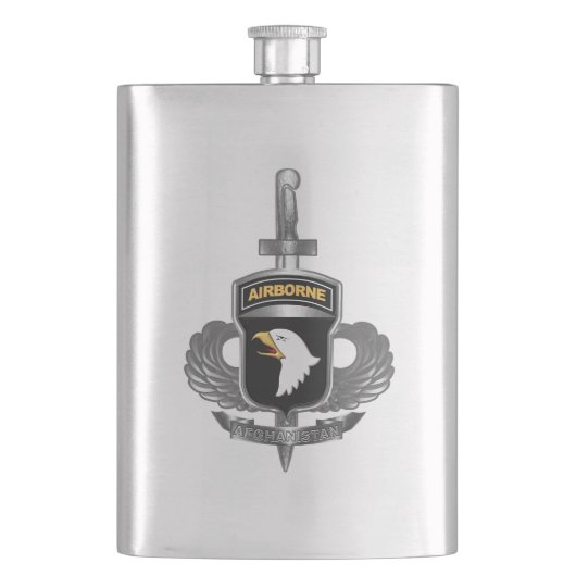 第101空挺師団 "アフガニスタン帰還兵" フラスク (正面)