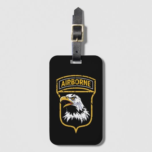 第101空挺師団「イーグルズ叫びグランジ」 ラゲッジタグ (正面縦)