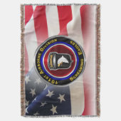 第101空挺師団、イーグルズ叫び声 スローブランケット (正面縦)