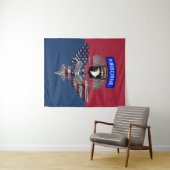 第101空挺師団「イーグルズ叫び声」退役軍人 タペストリー (インサイチュ(横))