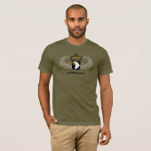 第101空挺師団、イーグルズ叫び声 Tシャツ (正面フル)