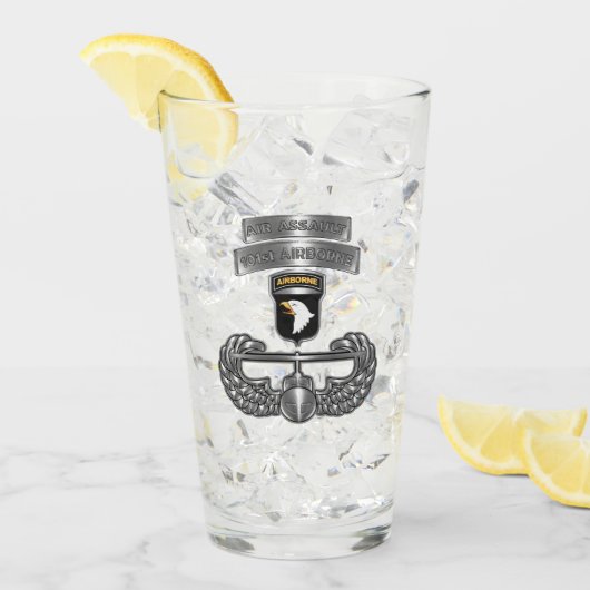 第101空挺師団「エアアサルトバッジ」 タンブラーグラス (アイス正面)