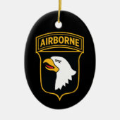 第101空挺師団 – 軍隊・パッチInsignia セラミックオーナメント (正面)
