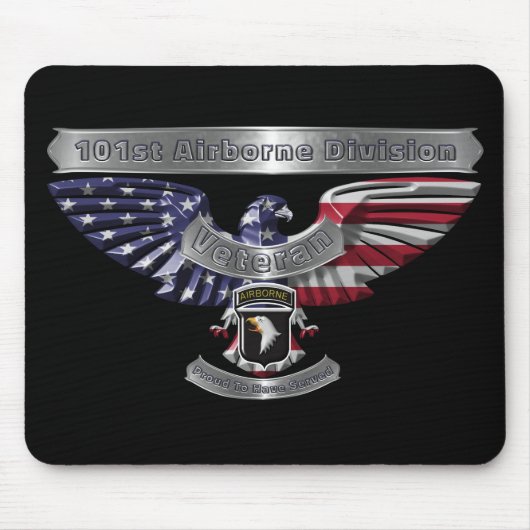 第101空挺師団 “Proud To Have Served” マウスパッド (正面)