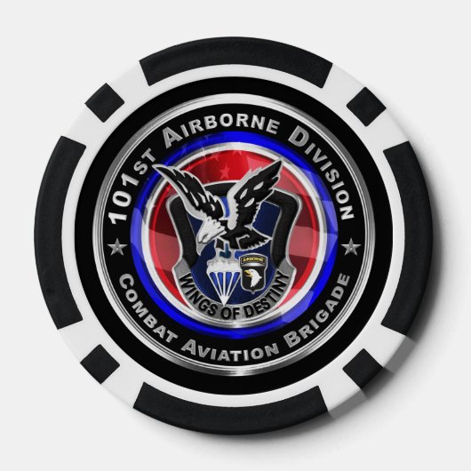 第101空挺師団CAB ポーカーチップ (裏面)