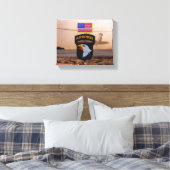 第101空挺砦キャンベル退役軍人車 キャンバスプリント (インサイチュ (寝室))