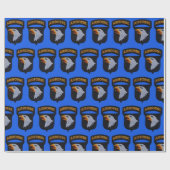 第101空挺部隊イーグルズ退役軍人ベット ラッピングペーパー (フラット)