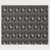 第101空挺部隊イーグルズ退役軍人ベット ラッピングペーパー (フラット)