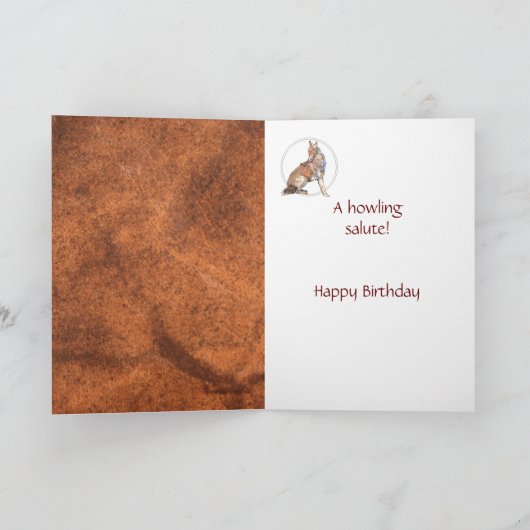 第101誕生日ハウリングコヨテ カード (内部)