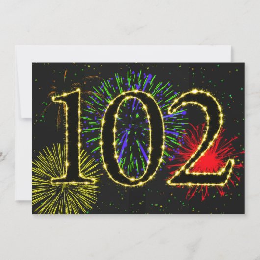 第102回バースデーパーティー招致 招待状 (正面)