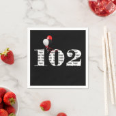第102回誕生日パーティー風船 スタンダードカクテルナプキン (インサイチュ)