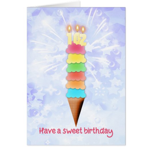 第102誕生日ジャイアントアイスクリーム (正面)