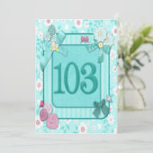 第103回誕生日パーティーの招待状 招待状 (スタンド正面)