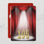 第105回バースデーパーティー 招待状 (正面/裏面)