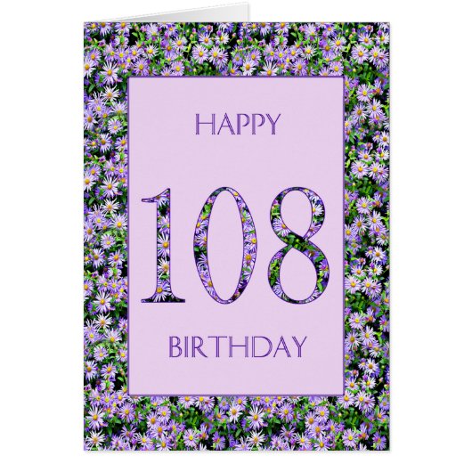 第108誕生日紫デイジー (正面)