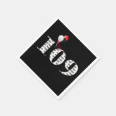 第109回誕生日パーティー風船 スタンダードカクテルナプキン (角)