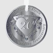 第10,20,25,70回メダ結婚リオン記念日 オーナメント (裏面)