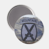 第10 MTN山部パッチの退役軍人の獣医 マグネット (正面/裏面)