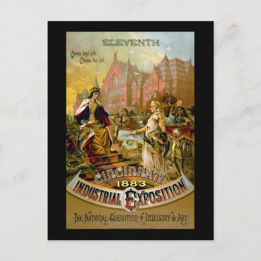 第11回シンシナティ産業博覧会 ポストカード (正面)