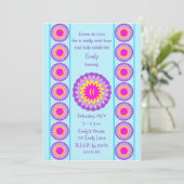 第11回バースデーパーティー招クール待ブルー11 招待状 (スタンド正面)