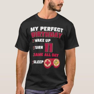 第11回パーフェクト誕生日ゲーマーゲーム11歳Bo Tシャツ