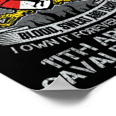 第11回装甲騎兵連隊を永遠に所有する ポスター (角)