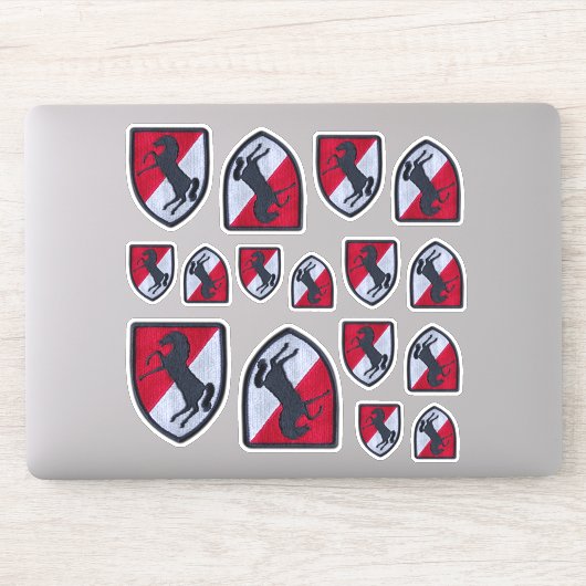 第11回装甲騎兵連隊フォートミードの輪郭 シール (コンピューター)