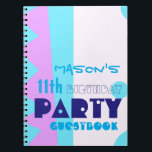 第11回誕生日会ゲストブックの歯 ノートブック<br><div class="desc">抽象芸術の怪獣パーティー</div>