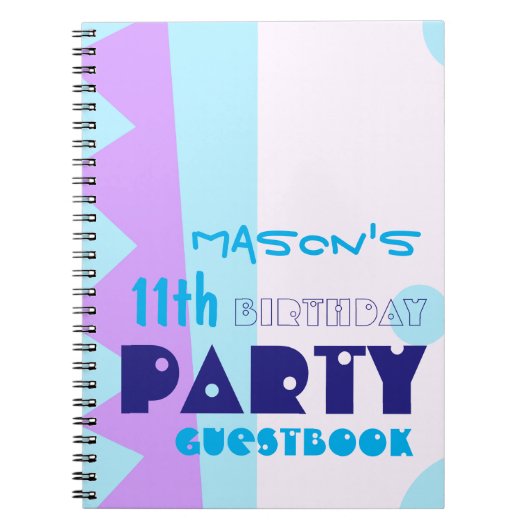 第11回誕生日会ゲストブックの歯 ノートブック (正面)