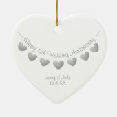 第11回鉄結婚鋼周年記念ハートオーナメント セラミックオーナメント (裏面)