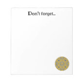 第11巻万華鏡のように千変万化するパターン展 ノートパッド (正面)