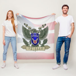 第11期空挺師団退役軍人 フリースブランケット