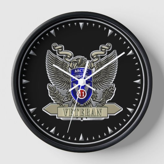 第11期空挺師団退役軍人 壁時計 (正面)