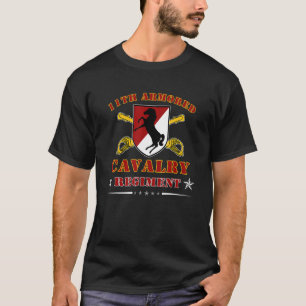 第11期装甲騎兵連隊ブラックホース退役軍人 Tシャツ