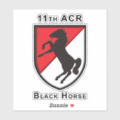 第11期装甲騎兵連隊退役軍人 シール (シート)