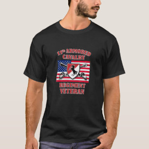 第11期装甲騎兵連隊退役軍人(フロントデザイン) Tシャツ