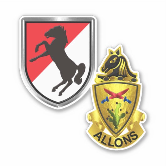 第11期装甲騎兵連隊 シール (正面)