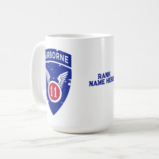 第11機空部「北極天使動揺して」 コーヒーマグカップ (正面左)