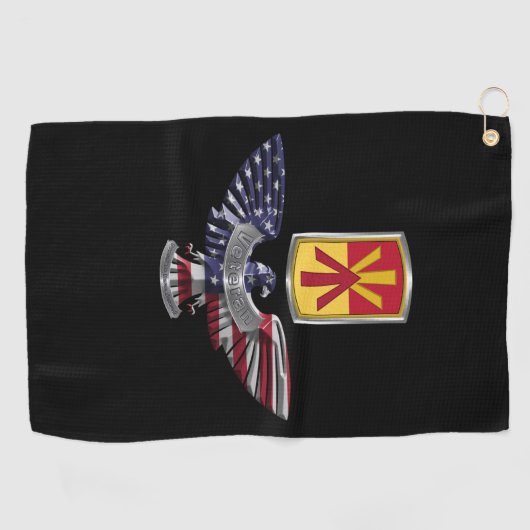 第11次防空旅団カスタマイズイーグル ゴルフタオル (横)